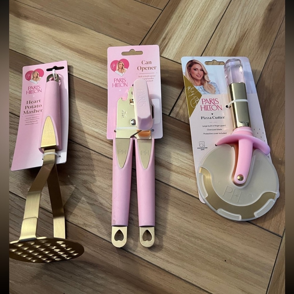 Paris Hilton Pink Kitchen Tool Set 3pcs